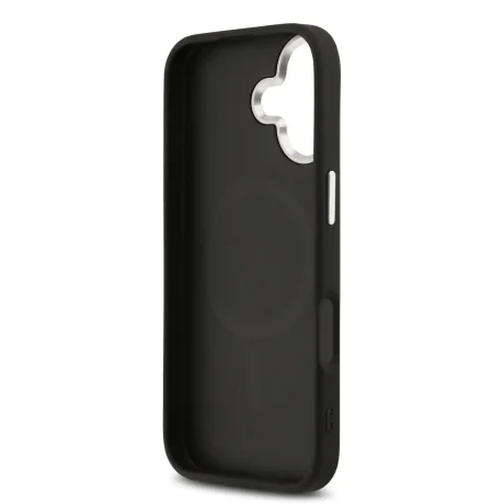 Carcasă spate Karl Lagerfeld PU RSG Logo MagSafe pentru iPhone 17, neagră