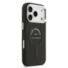 Carcasă spate Karl Lagerfeld PU RSG Logo MagSafe pentru iPhone 17 Pro, neagră