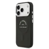 Carcasă spate Karl Lagerfeld PU RSG Logo MagSafe pentru iPhone 17 Pro, neagră