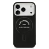Carcasă spate Karl Lagerfeld PU RSG Logo MagSafe pentru iPhone 17 Pro, neagră