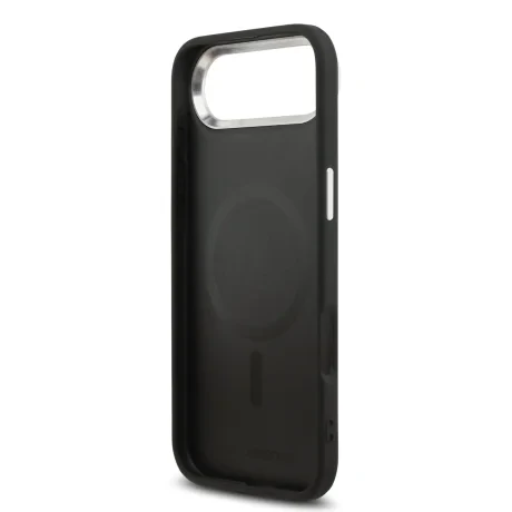 Carcasă spate Karl Lagerfeld PU RSG Logo MagSafe pentru iPhone Air, neagră