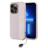 Carcasă spate Karl Lagerfeld PU Saffiano cu pandantiv stras pentru iPhone 15 Pro Max, roz