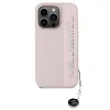 Carcasă spate Karl Lagerfeld PU Saffiano cu pandantiv stras pentru iPhone 15 Pro Max, roz