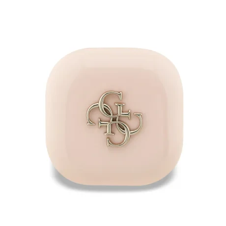 Căști wireless Guess 4G Metal Logo TWS roz