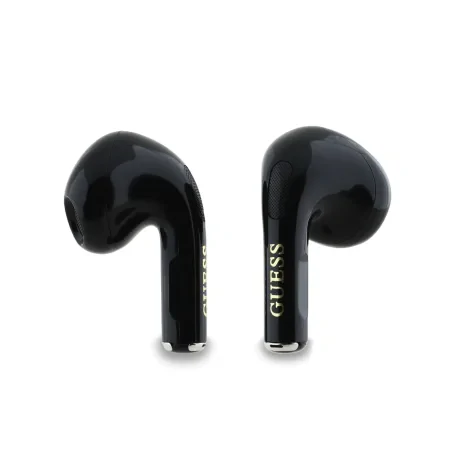 Căști wireless Guess Classic Logo Charm TWS, negre