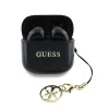 Căști wireless Guess Classic Logo Charm TWS, negre
