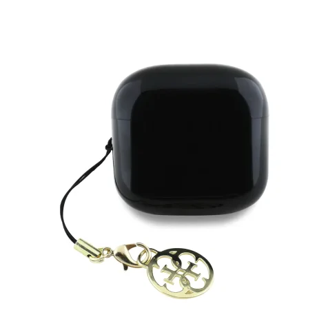 Căști wireless Guess Classic Logo Charm TWS, negre