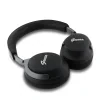 Căști wireless Guess cu logo din piele PU și ANC/ENC, negre