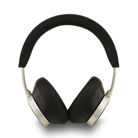 Căști wireless Guess din piele PU 4G cu logo clasic ENC, negre