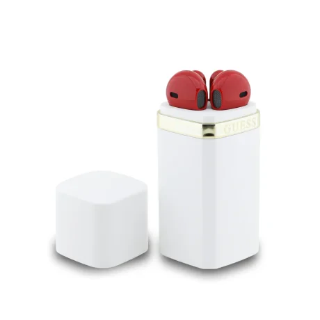 Căști wireless Guess Lipstick Shape TWS, albe