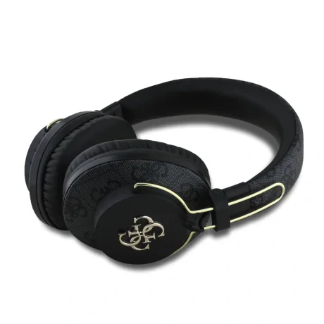 Căști wireless Guess PU 4G Metal Logo ENC, negre