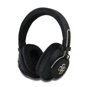 Căști wireless Guess PU 4G Metal Logo ENC, negre