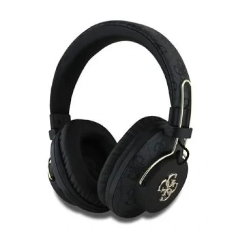Căști wireless Guess PU 4G Metal Logo ENC, negre