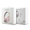 Căști wireless Guess PU 4G Metal Logo ENC roz