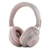 Căști wireless Guess PU 4G Metal Logo ENC roz