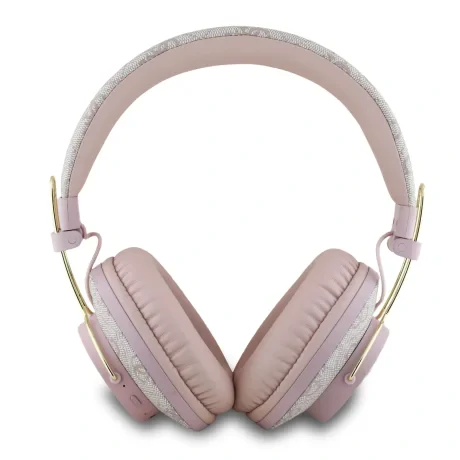 Căști wireless Guess PU 4G Metal Logo ENC roz