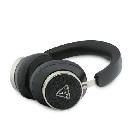 Căști wireless Guess PU 4G Triangle Logo ENC, negre