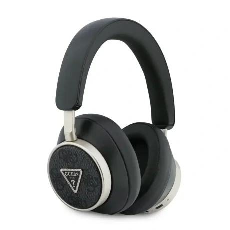 Căști wireless Guess PU 4G Triangle Logo ENC, negre