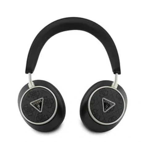 Căști wireless Guess PU 4G Triangle Logo ENC, negre