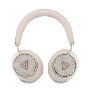 Căști wireless Guess PU 4G Triangle Logo ENC roz