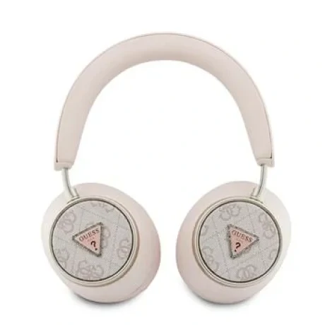 Căști wireless Guess PU 4G Triangle Logo ENC roz