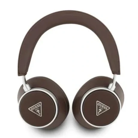 Căști wireless Guess PU Saffiano Triangle Logo ENC maro