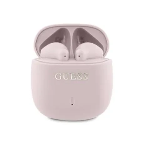 Căști wireless Guess TWS cu logo clasic imprimat, roz