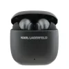 Căști wireless Karl Lagerfeld Elongated Logo ANC/ENC TWS, negre