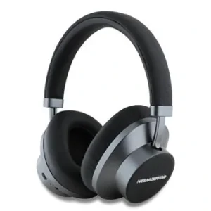 Căști wireless Karl Lagerfeld Saffiano Metal Logo ANC/ENC, negre
