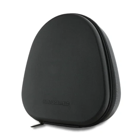Căști wireless Karl Lagerfeld Saffiano Metal Logo ANC/ENC, negre
