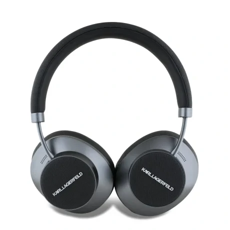 Căști wireless Karl Lagerfeld Saffiano Metal Logo ANC/ENC, negre