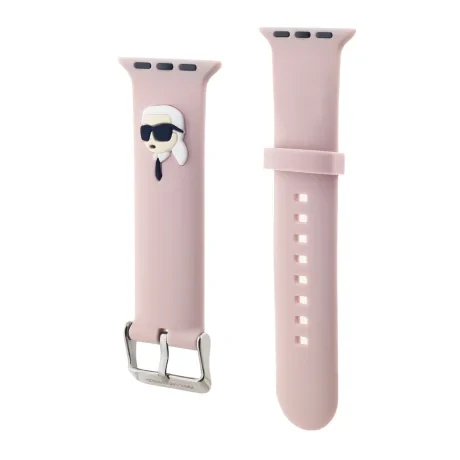 Curea Karl Lagerfeld Karl Head NFT pentru Apple Watch 42/44/45/46/49 roz