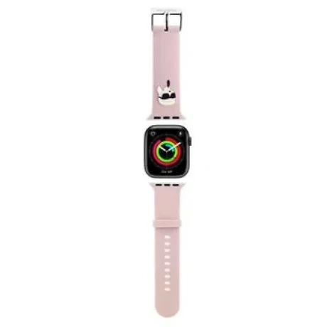 Curea Karl Lagerfeld Karl Head NFT pentru Apple Watch 42/44/45/46/49 roz