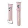 Curea NFT Karl Lagerfeld Karl and Choupette Head pentru Apple Watch 42/44/45/46/49 roz