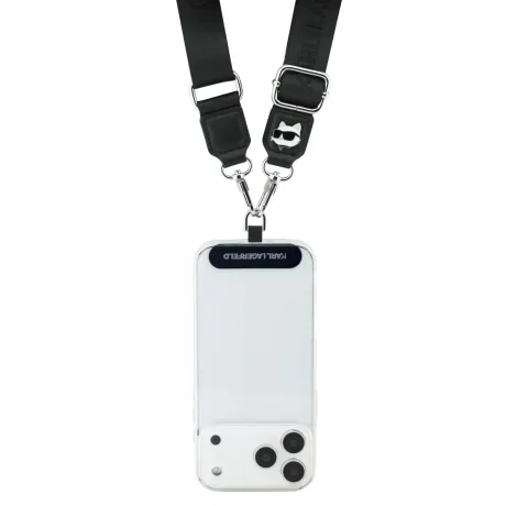 Curea universală crossbody Karl Lagerfeld Choupette Patch neagră
