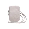 Geantă de telefon Guess PU 4G cu logo triunghiular și fermoar, roz