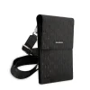 Geantă de telefon Karl Lagerfeld Saffiano Monogram neagră