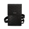Geantă de telefon Karl Lagerfeld Saffiano Monogram neagră