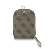 Geantă Guess Crossbody cu curea din PU 4G cu logo metalic + portofel maro