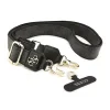 Geantă Guess Crossbody cu curea din PU 4G, logo metalic, neagră