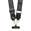 Geantă Guess Crossbody cu curea din PU 4G, logo metalic, neagră