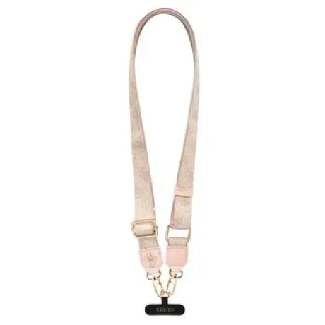 Geantă Guess Crossbody cu curea din PU 4G, logo metalic, roz