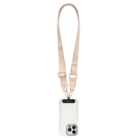 Geantă Guess Crossbody cu curea din PU 4G, logo metalic, roz
