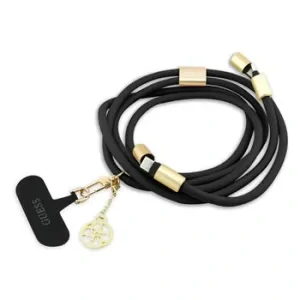 Geantă Guess Crossbody Strap 4G cu cablu de încărcare USB-C/USB-C Negru