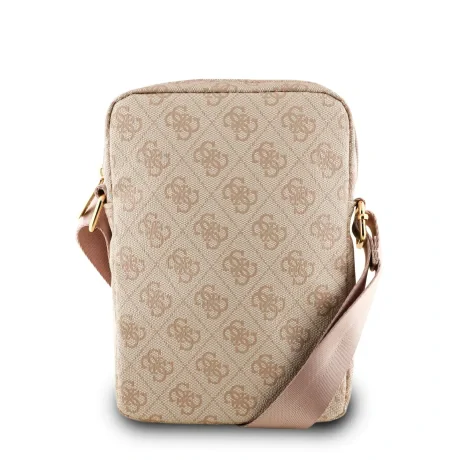 Geantă Guess PU 4G Triangle Logo 8&amp;quot; Roz