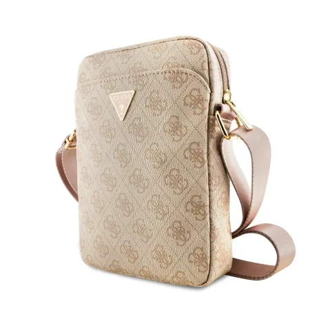 Geantă Guess PU 4G Triangle Logo 8&amp;quot; Roz