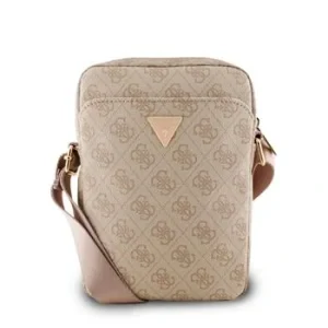 Geantă Guess PU 4G Triangle Logo 8&amp;quot; Roz