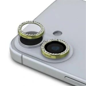 Husa de protecție Guess Fixed Glitter pentru iPhone 16/16 Plus, aurie