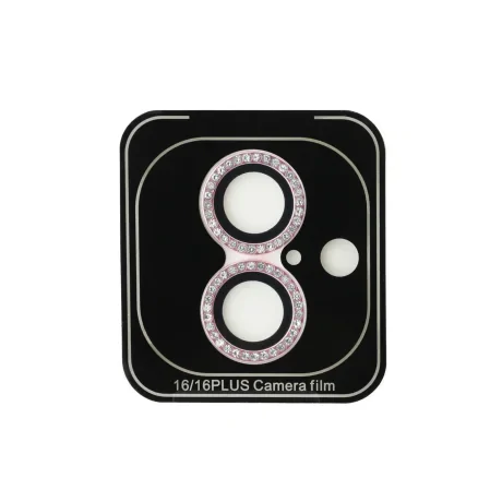 Husa de protecție Guess Fixed Glitter pentru iPhone 16/16 Plus, roz