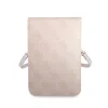 Husă de telefon Guess PU 4G cu logo triunghiular, roz